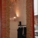 Miroir articulé doré, magasin centre Toulouse